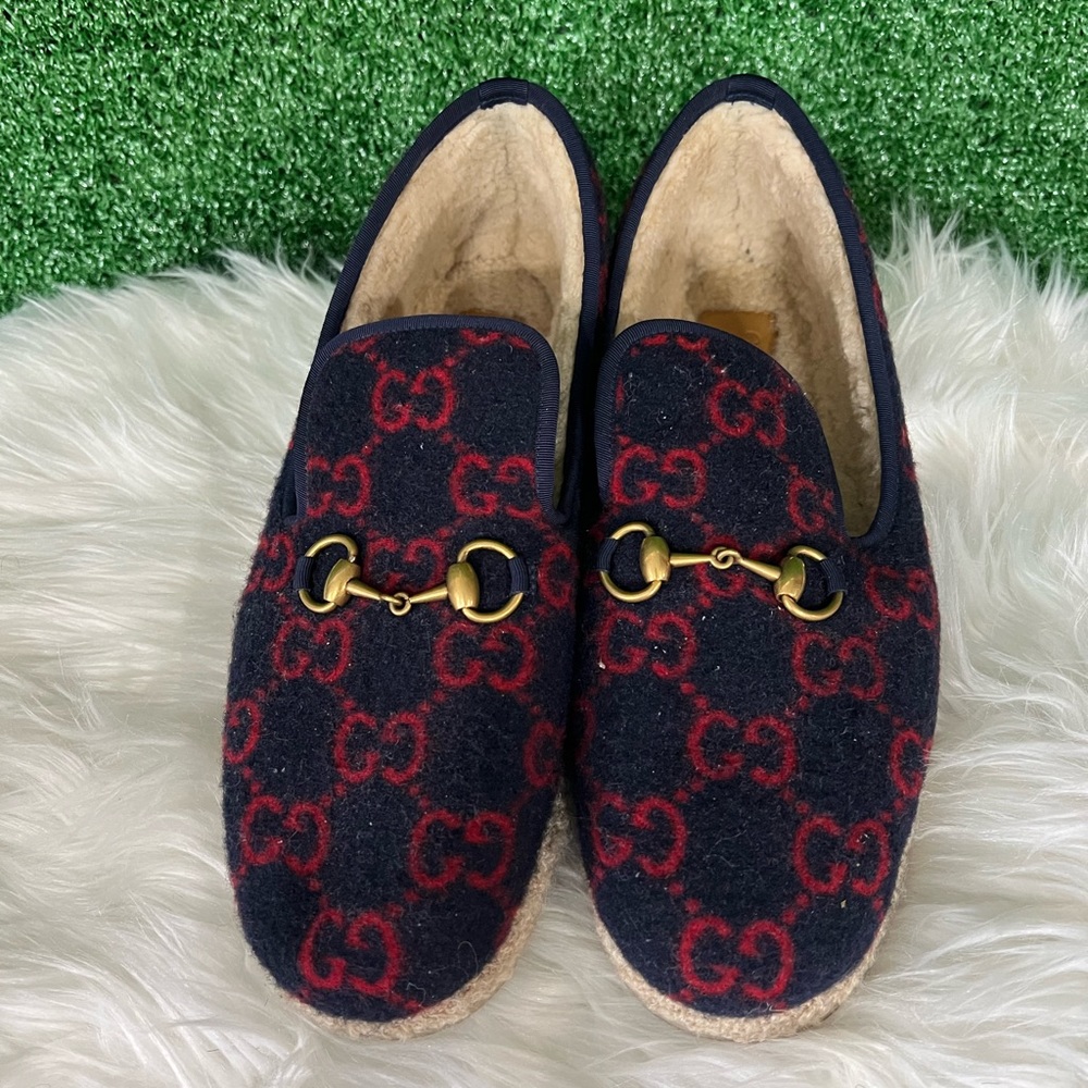 Authentic  Gucci slip-on shoes are true to size